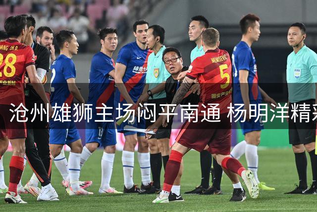 沧州雄狮主场闷平南通 杨明洋精彩进球遭VAR取消